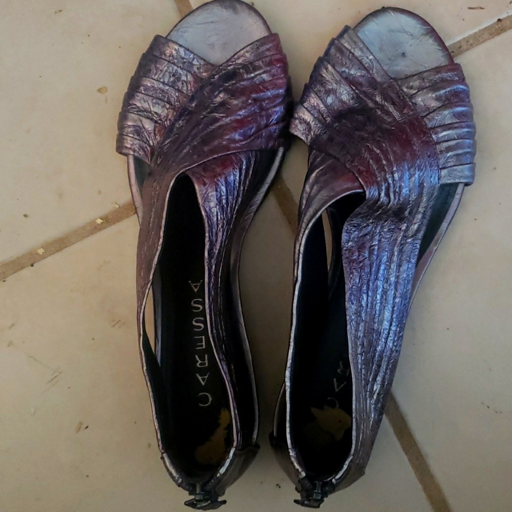 Gray sandals